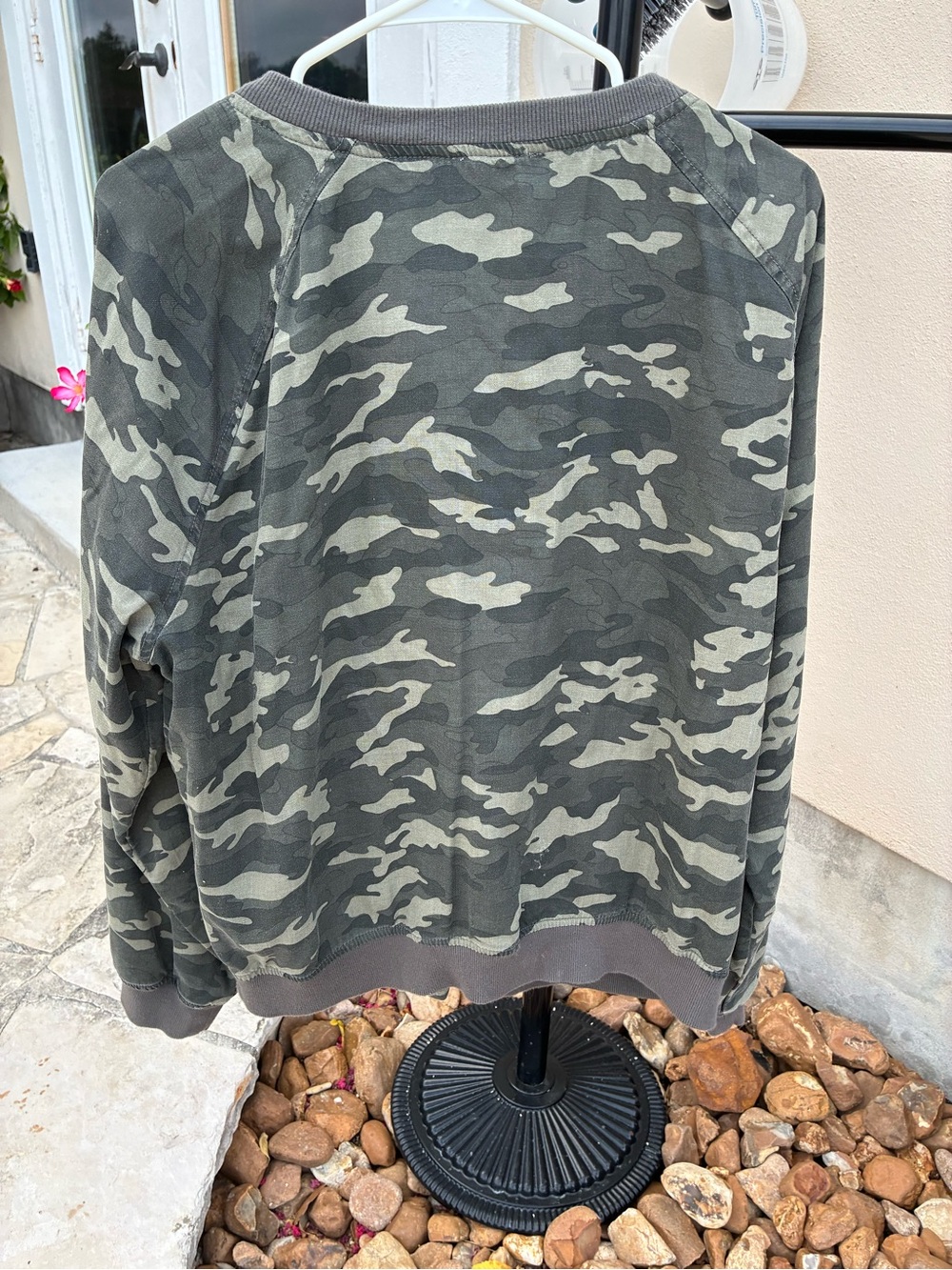 beachlunchlounge Olive Camo Zip Bomber Jacket - Picture 2 of 5